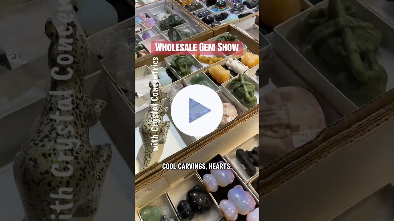 Wholesale GEM SHOW (#crystalconcentrics #glw #wholesale #gemshow)