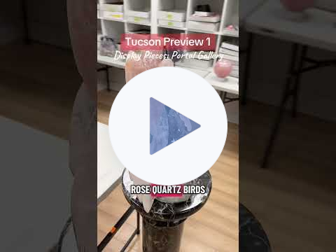 Display Pieces: Tucson Preview 1 (#crystalconcentrics #tucsongemshow #portalcrystalgallery)