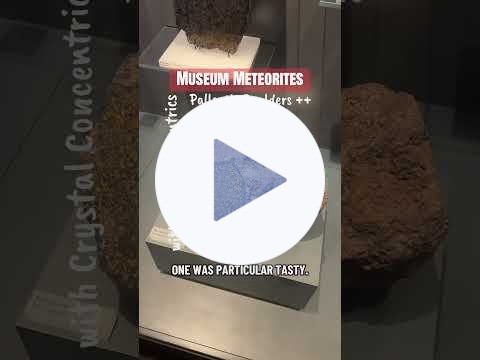 Museum METEORITES (#crystalconcentrics #meteorite)