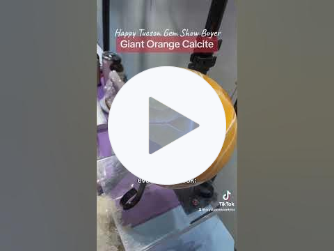 Huge Crystal Ball (Orange Calcite) #happycustomer #calcite #tucsongemshow
