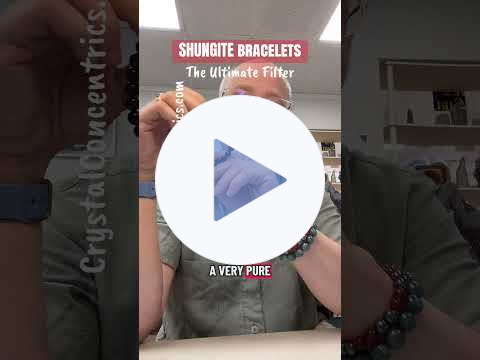 SHUNGITE bracelet (#protection #jewelry #crystalconcentrics)