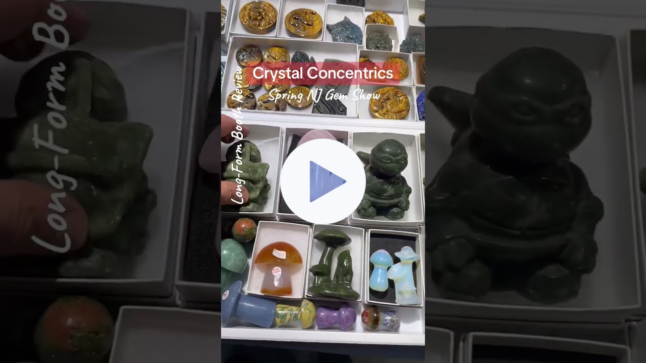 Spring NJ Gem Show setup '25 (#crystalconcentrics #gemshow)