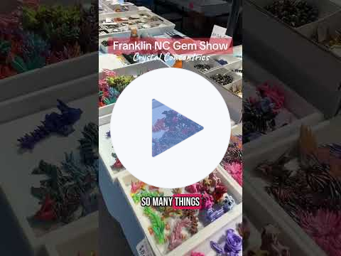 Franklin (NC) Gem Show setup (#crystalconcentrics #gemshow)