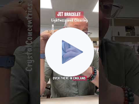 JET bracelet, lightness & clearing (#crystalconcentrics #protection #jewelry)
