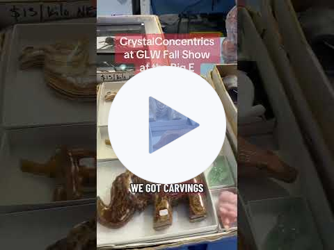 Crystal Wholesale setup GLW Oct '25 (#crystalconcentrics #gemshow)