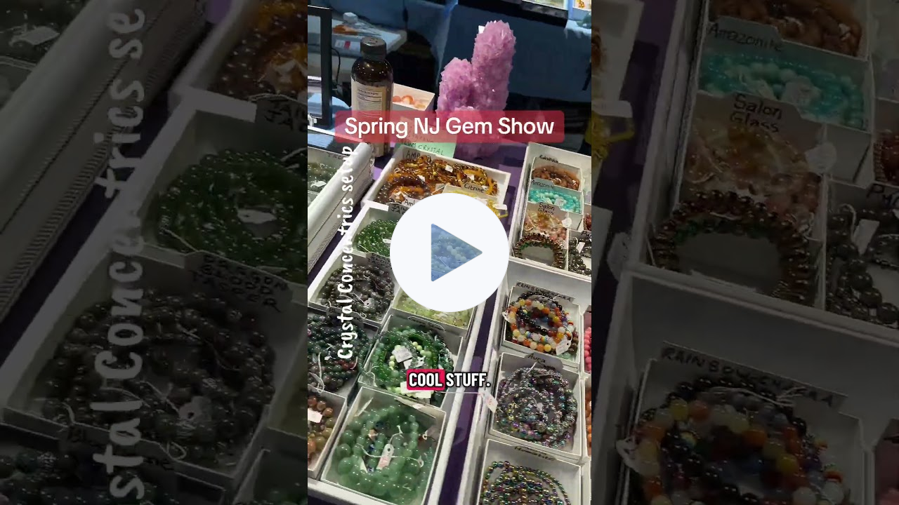 NJ Gem Show setup (#crystalconcentrics #gemshow) Spring '26
