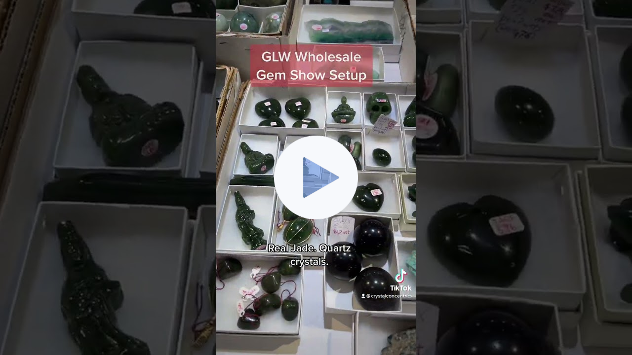 GLW '23 wholesale gem show setup (April): Crystal Concentrics