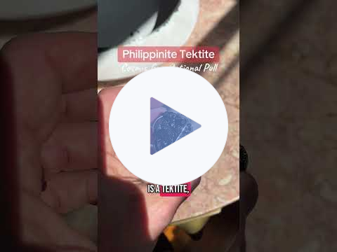 Philippinite TEKTITE pendant (#crystalconcentrics #meditation)
