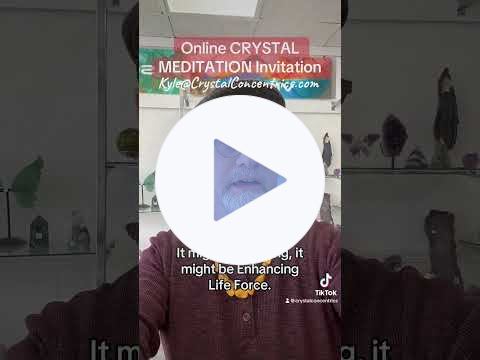 Online Crystal Meditation invitation (#crystalconcentrics #meditation)