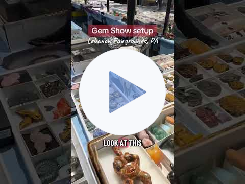 Gem Show setup, Lebanon, PA (#crystalconcentrics #gemshow)