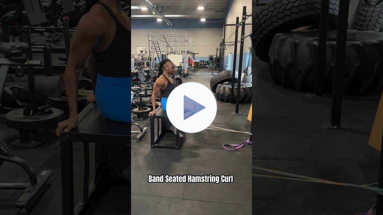 Band Seated Hamstring Curl