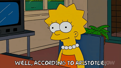 Lisa Simpson: "According to Aristotle..."