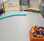 ramp,snuffle mat and obstacles for exercising indoors