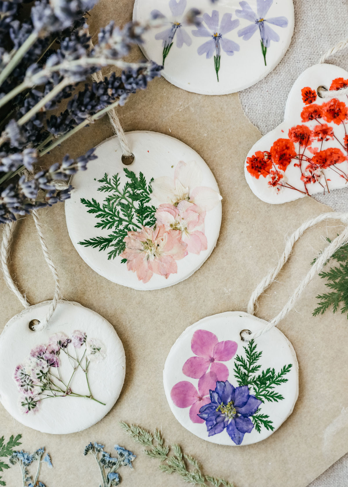 Pressed Flower Ornaments