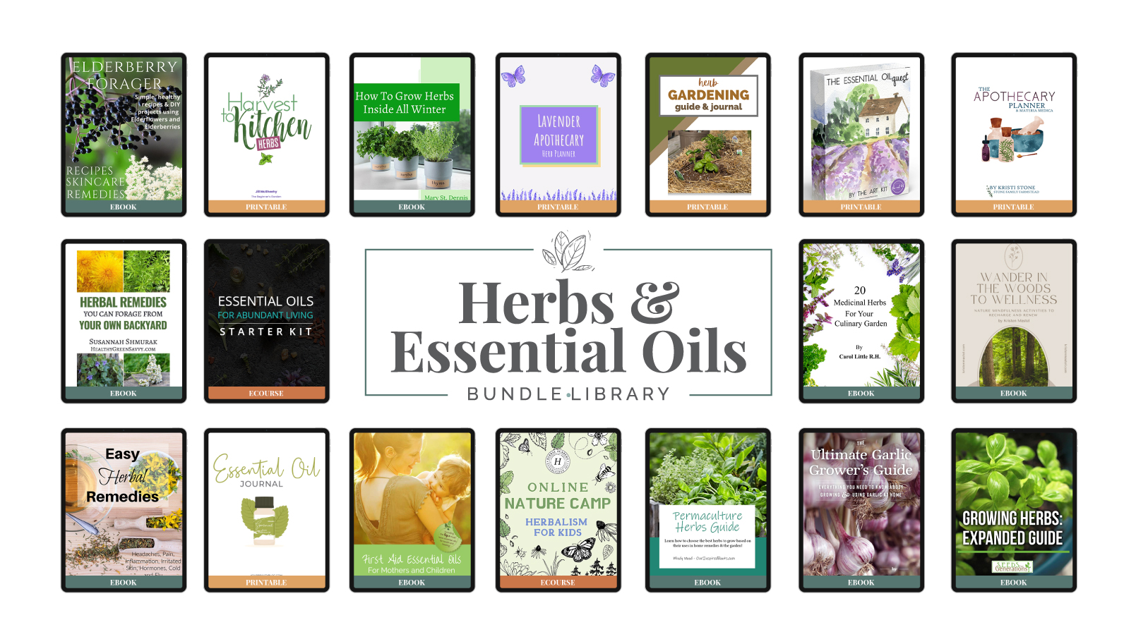 Herbs and Essential Oils Bundle