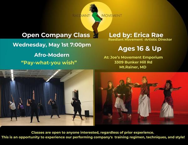 May 1st Open Class Registration 