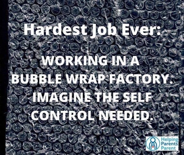 Happy FriYAY!  The Hardest Job Ever ... working in a bubble wrap factory.