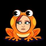 Dr Renee avatar wearing a frog onesie