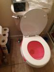 April Fools Prank - saran wrap across toilet seat