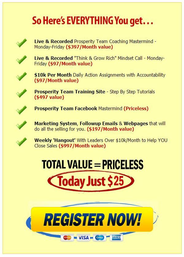 Join the Prosperity Team today!