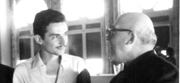 Lorenzo Pellizzari e Cesare Zavattini (foto Ezio Stringa)