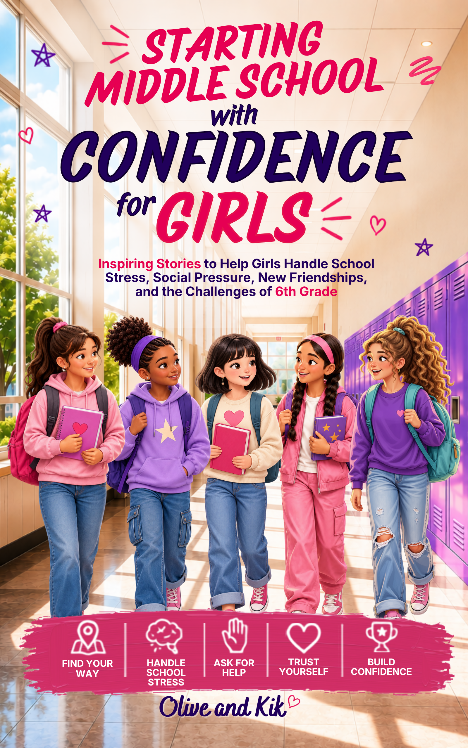 Starting Middle School with Confidence for Girls book cover