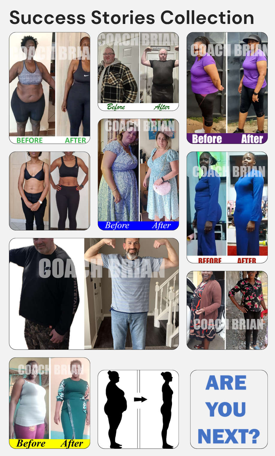 Success Stories Collection — before-and-after weight loss transformations