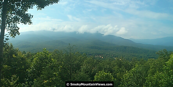 Great Smoky Mountains National Park, from the deck of The Gatlinburg Lodge at SmokyMountainViews.com