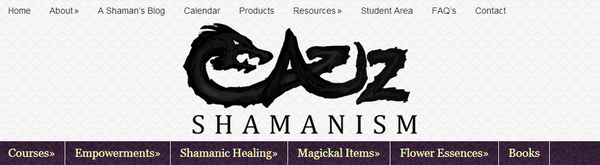 Aziz Shamanism website header