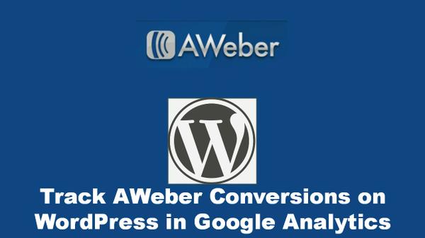 AWeber Tracking Tutorial