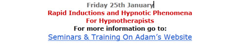 Rapid Inductions and Hypnotic Phenomena For Hypnotherapists