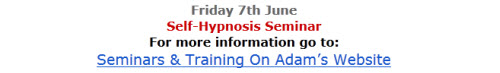 Self Hypnosis Seminar