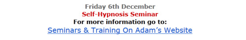 Self Hypnosis Seminar