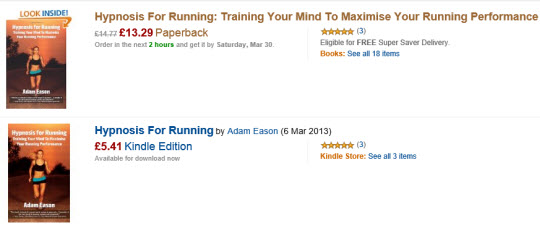 Hypnosis For Running on Amazon