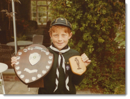 Adam with Stuart Pearce