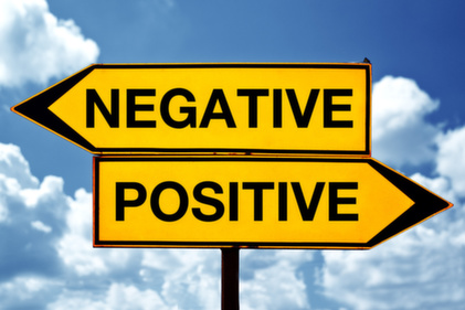 negative, positive