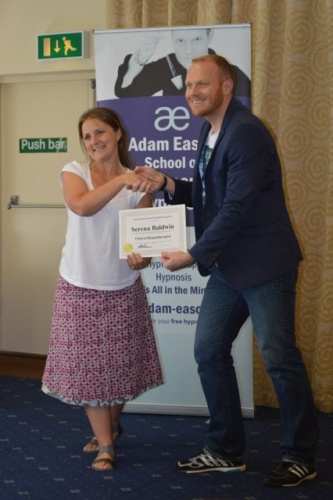 Serena Receiving Certificate