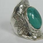 Silver turquoise ring