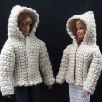 Hooded Jacket for Ken and Barbie