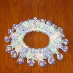Crochet Beaded Hair Scrunchie ~ FREE Crochet Pattern