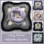 Lacy Flower Afghan Square