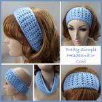 Pretty Simple Headband or Cowl ~ FREE Crochet Pattern