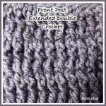 Front Post Extended Double Crochet - Photo Tutorial