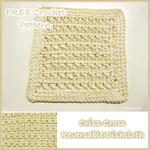  Criss-Cross Reversible Dishcloth - FREE Crochet Pattern