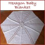 Hexagon Shells and Ladders Baby Blanket