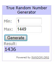 random number giveaway