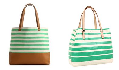 rebecca minkoff green striped bag