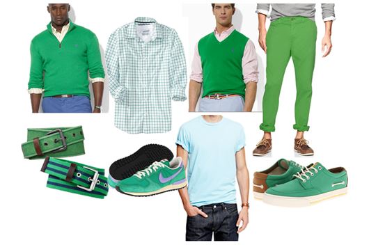 men's tall green clothing