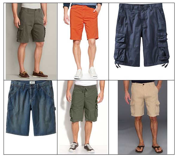 men's long length shorts