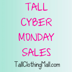 cyber monday sales for tall people